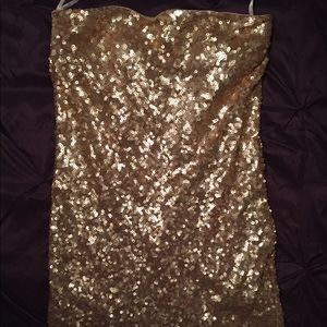 Gold Sequin Dress